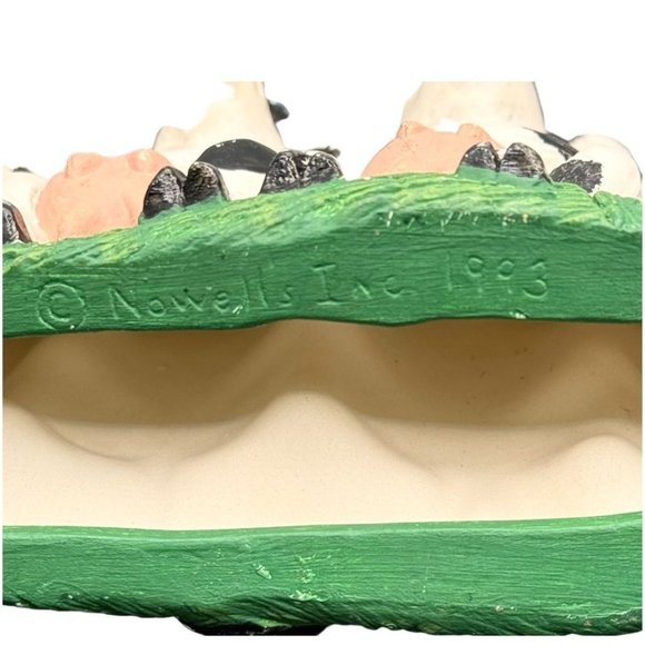 Nowell's Inc. 1993 Vintage Ceramic Cows Posing Mold Figurine - Picture 10 of 11